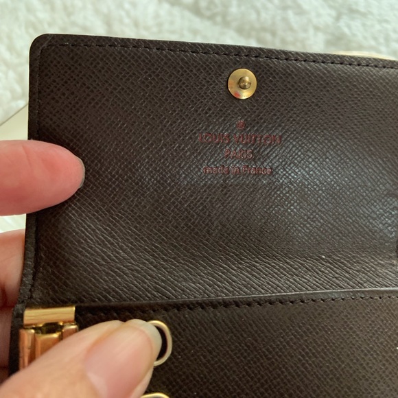 Louis Vuitton 6 Key Holder Damier Ebene Canvas Brown - Authentic Pre-Owned - Picture 4 of 10